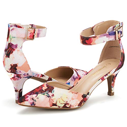 floral low heel shoes