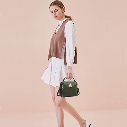 Brenice Women Multi-pocket Solid Faux Leather Crossbody Bag Shoulder - View #8