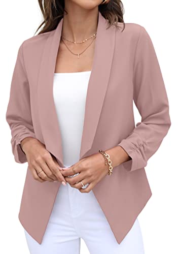 Women's New Loose Thin Garb Drape Open Front Cardigan - 3/4 Sleeve