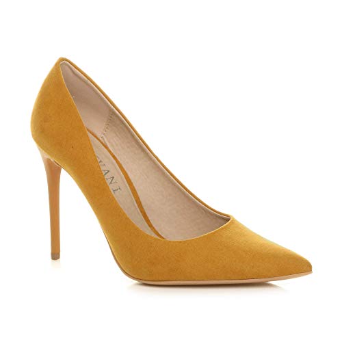 Ladies High Heel Pointed Contrast Smart Court Shoes – Style Heist