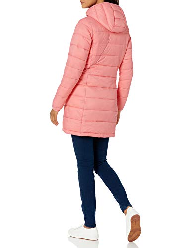 Lightweight long puffer clearance coat