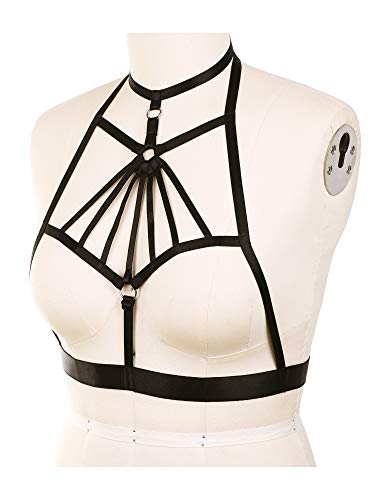 3 Pieces Women Strappy Harness Hollow Out Cage Bra Cupless Lingerie – Style  Heist