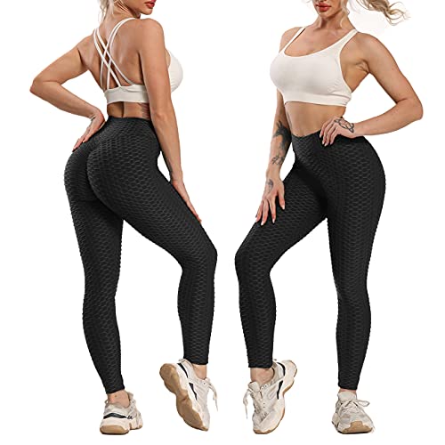 FITTOO Women Sexy High Waist Butt Scrunch Push Up Leggings – Style Heist