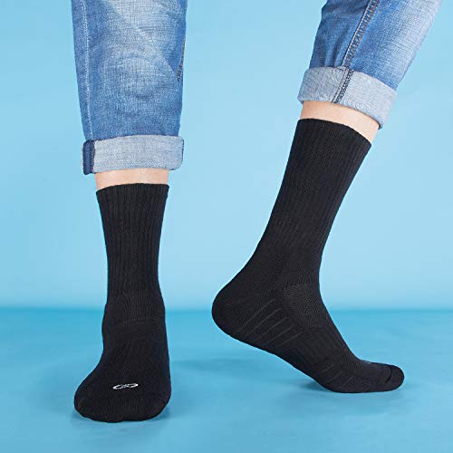 coskefy Cotton Sports Socks Cushioned Running Socks Trainer Socks