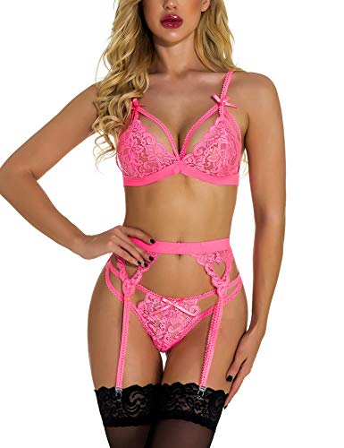 Women Net Lace Lingerie Garter Sets. – Style Heist