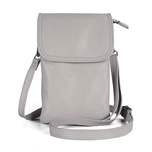 befen Black Leather Small Crossbody Phone Bags for Women Mini