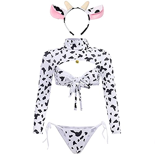 Sexy Cat Cosplay Costume Lingerie Set Anime Girls Swimwear Lolita Bra Panty  Suit 
