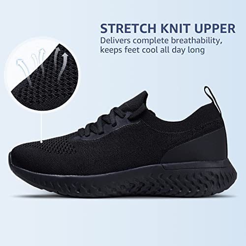 Womens black lightweight trainers hotsell