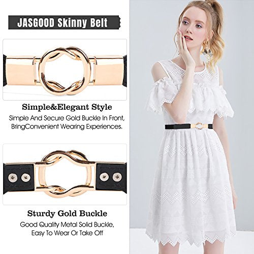 JASGOOD Women Leather Plus Size Belt Black Casual Waist Belt for Jeans  Pants with Metal Pin Buckle(A-Black.Fit Waist Size 25''-30'') at   Women's Clothing store