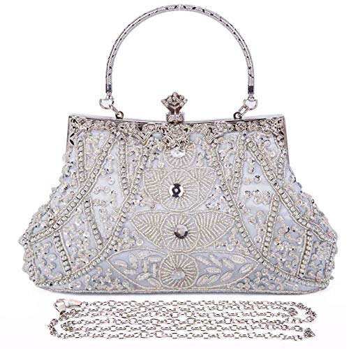Selighting 1920s Vintage Beaded Clutch Evening Bags for Women