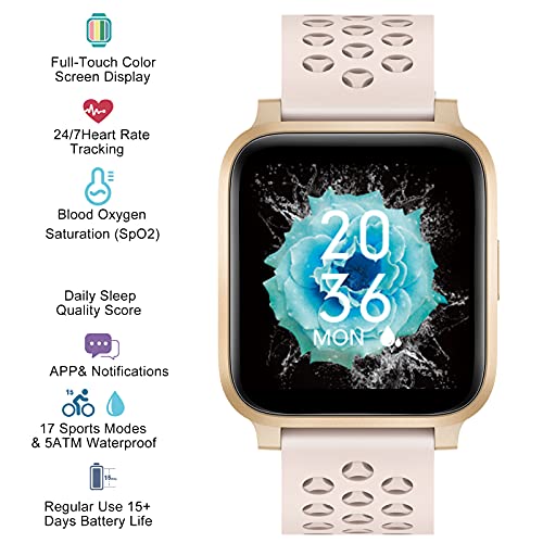 ASWEE Smart Watch for Women Men Fitness Trackers with Blood Oxygen H Style Heist