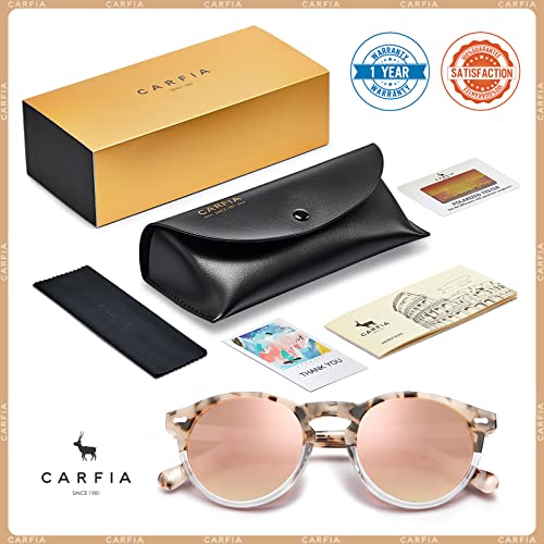 CARFIA Cateye Polarised Sunglasses For Womens UV400 Protection Retro