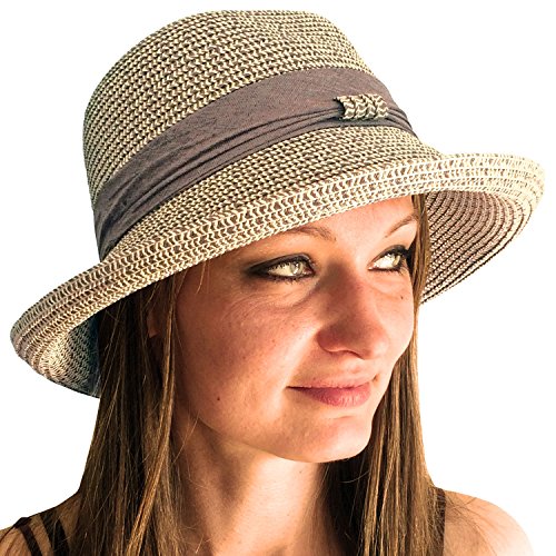 Rolled brim sun hat hot sale