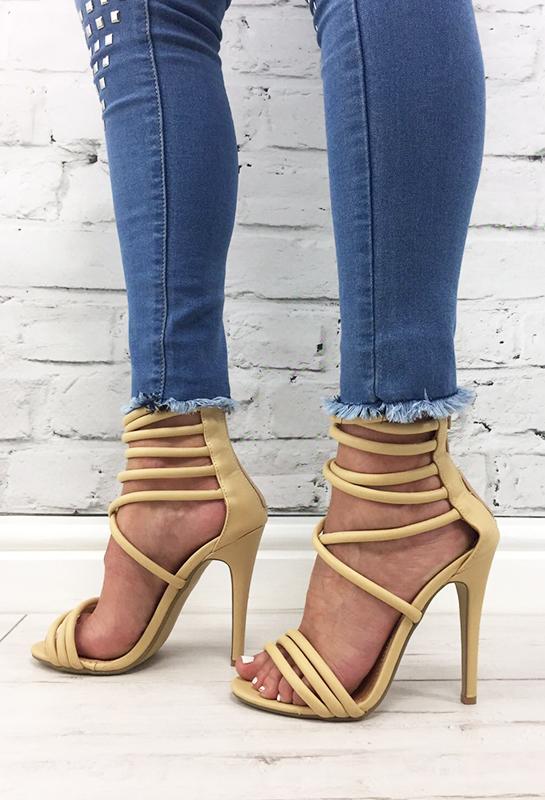 Nude thin heels 2025